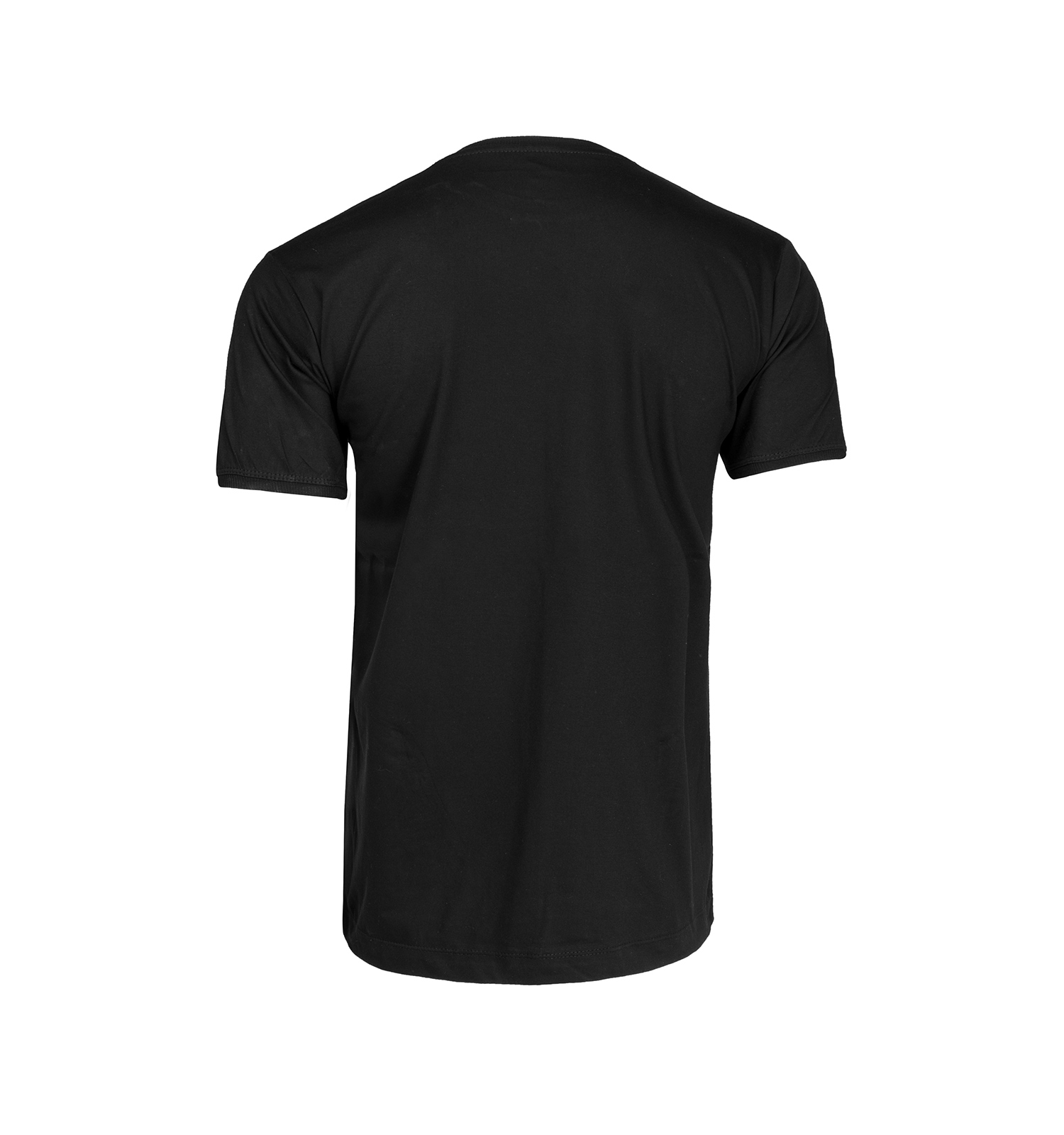 تیشرت Polo یقه گرد مردانه مشکی پنبه طرحدار مدل 45221