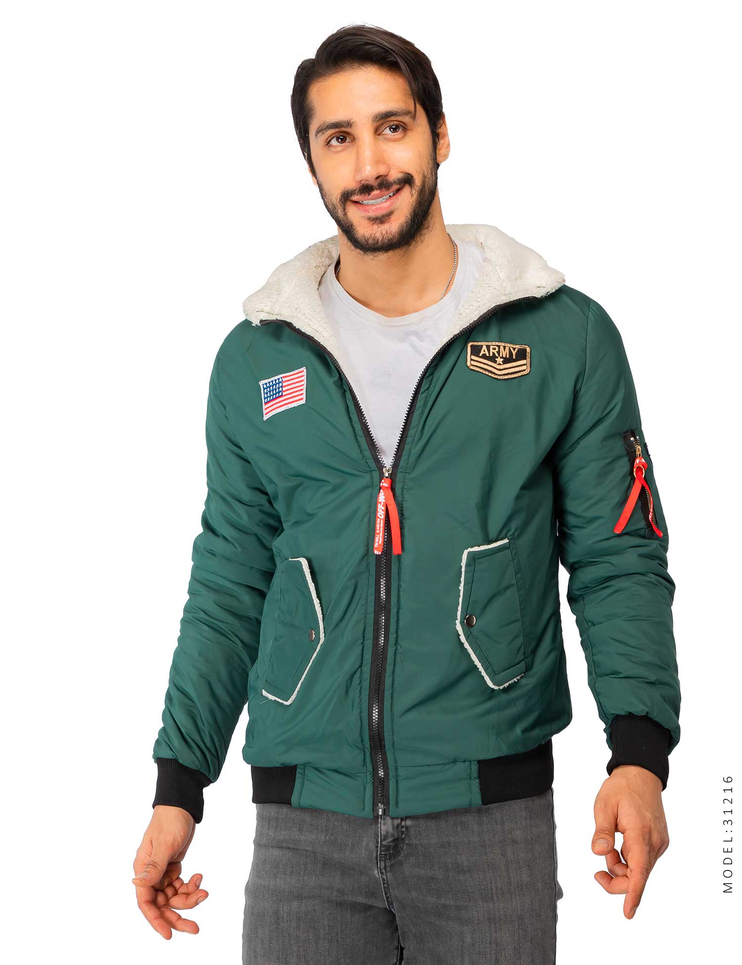 بامبر جکت مردانه Army مدل 31216