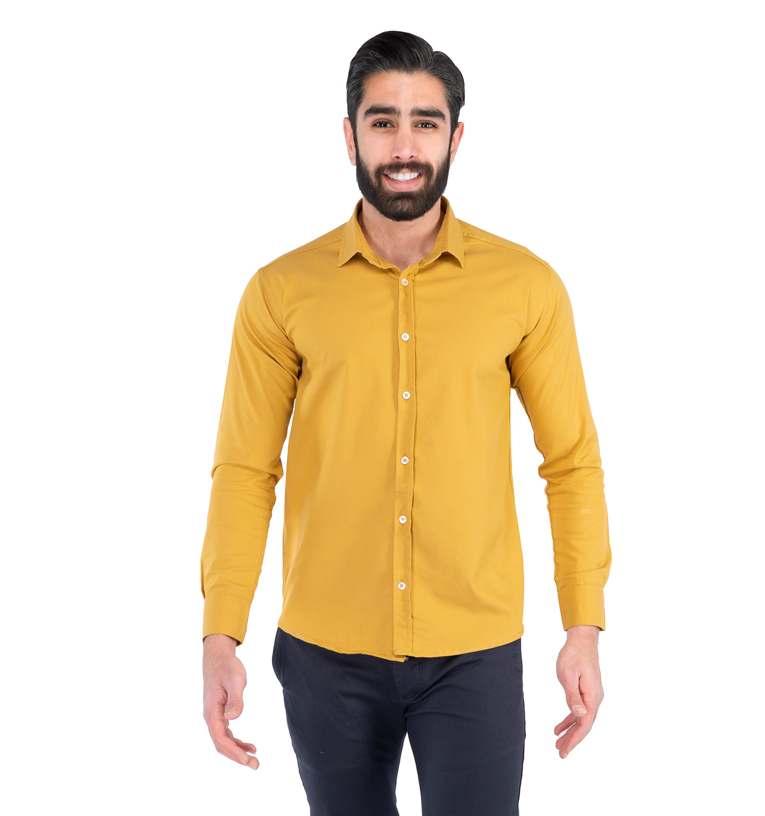 پیراهن اسپرت کتان مردانه آستین بلند Polo مدل 41762