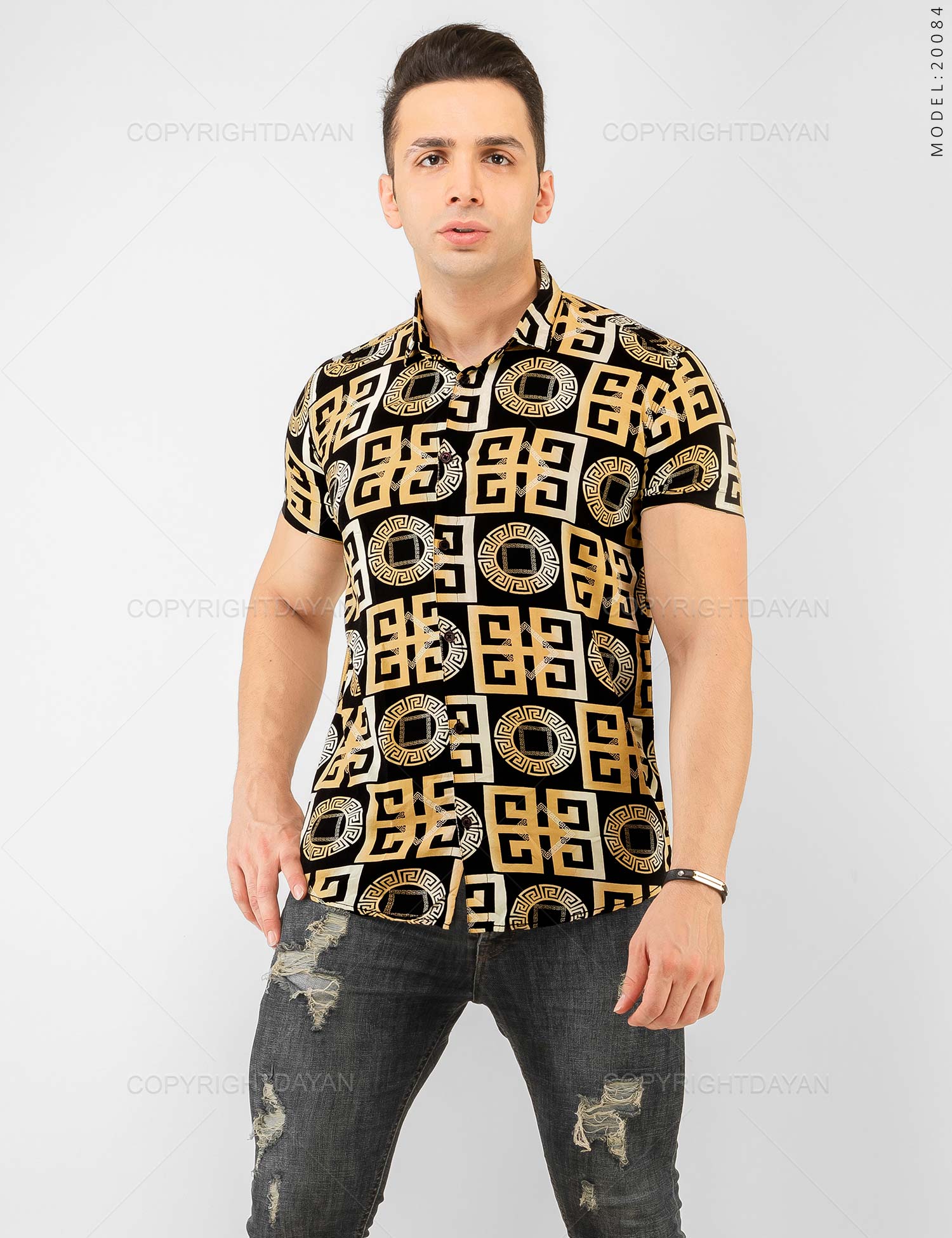 پیراهن مردانه Versace مدل 20084
