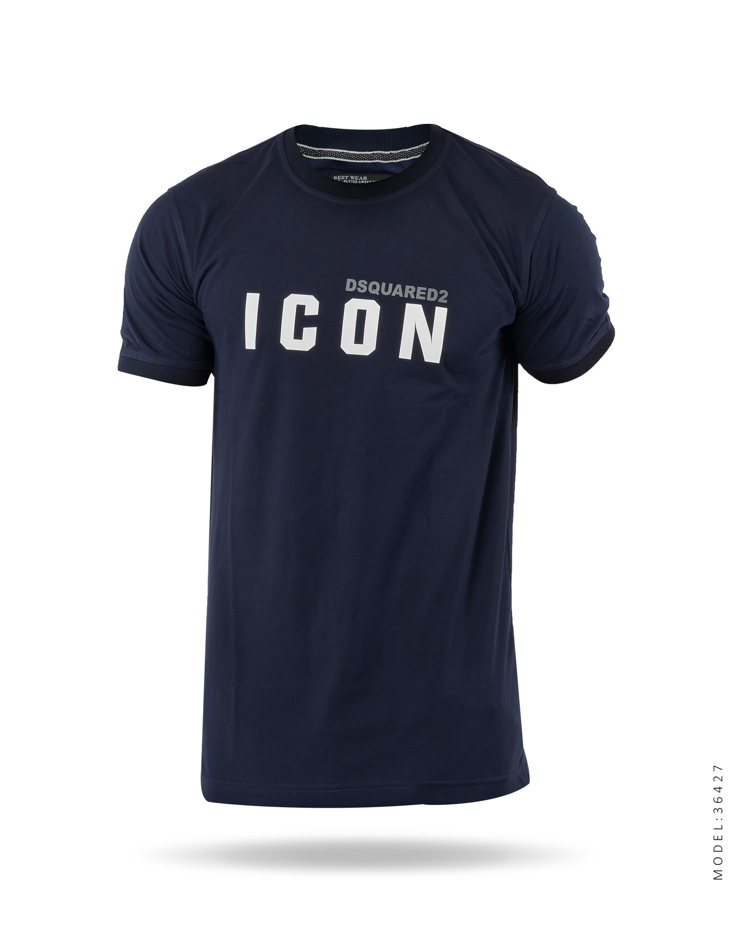تیشرت یقه گرد مردانه Icon مدل 36427