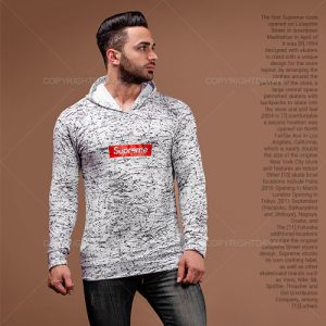 سویشرت طرحدار Supreme مدل T 6845