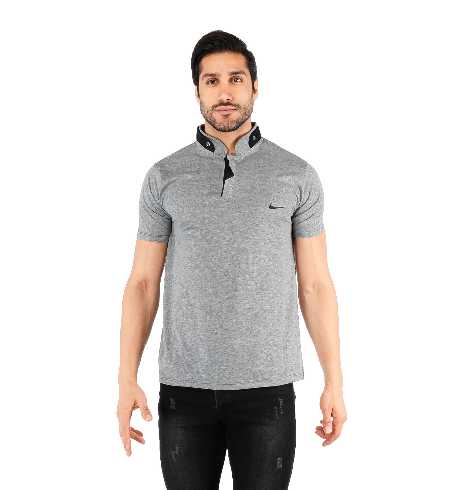 تیشرت Nike مردانه طوسی ساده مدل 44095