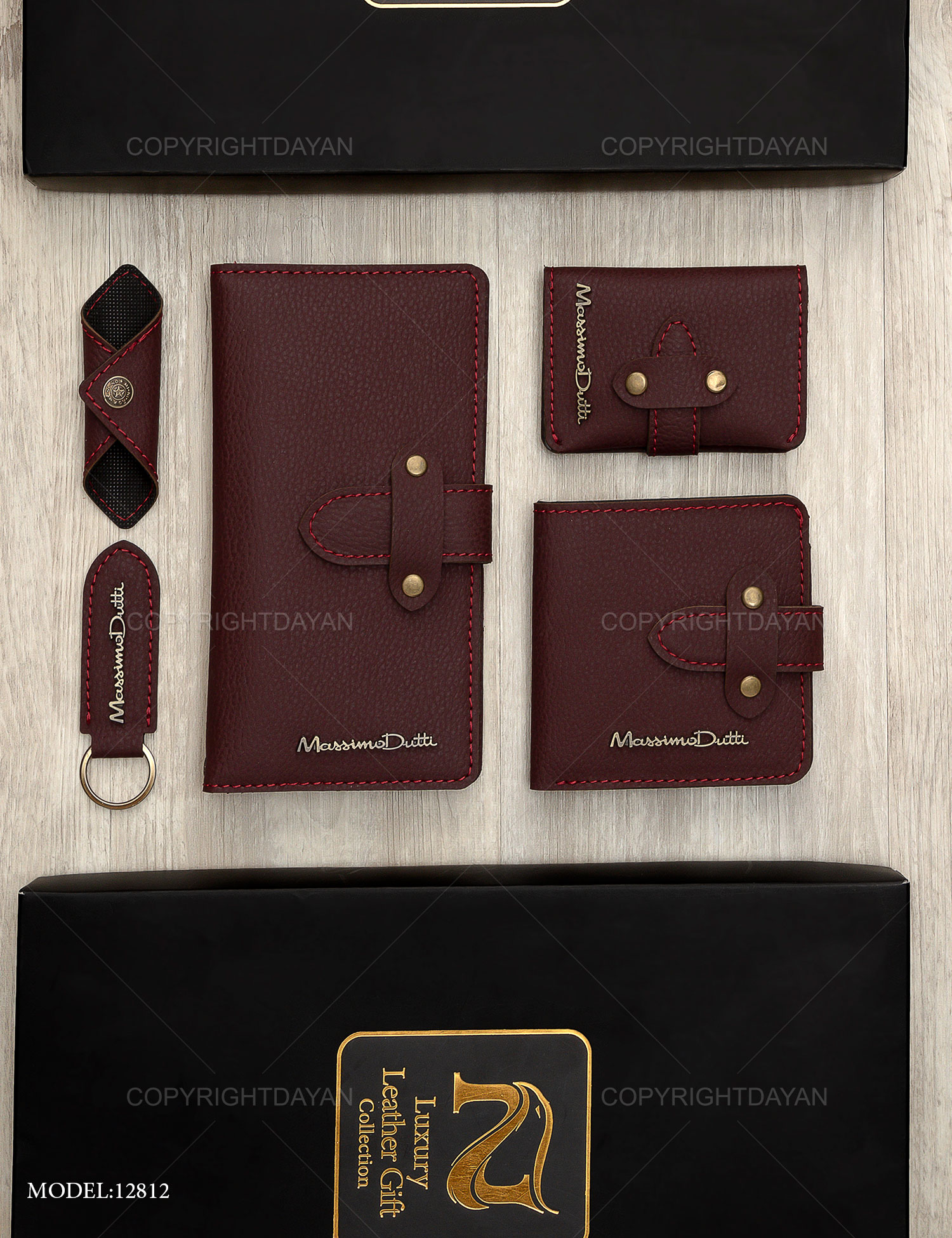 ست چرمی Massimo Dutti مدل 12812
