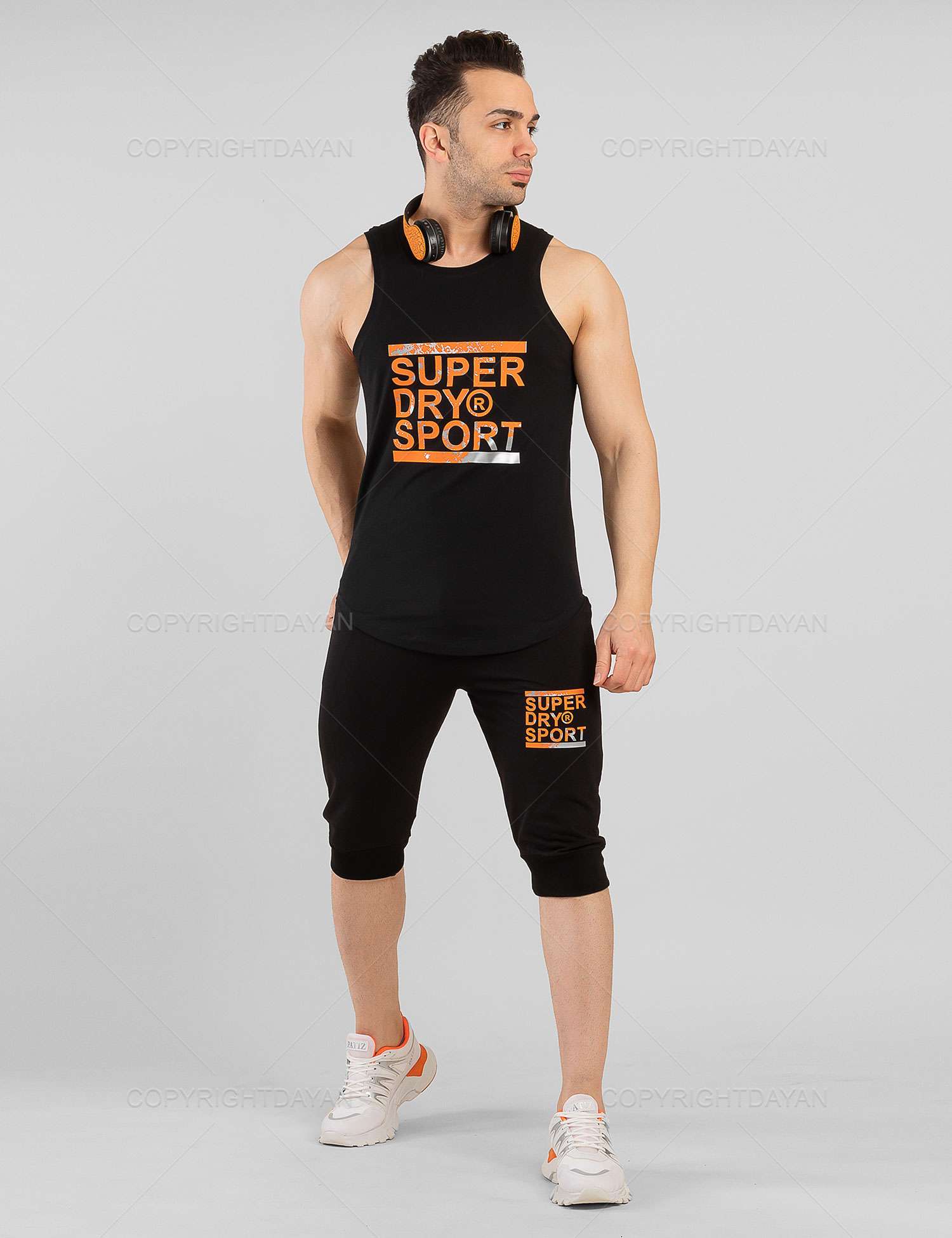 ست رکابی شلوارک Superdry مدل 13080