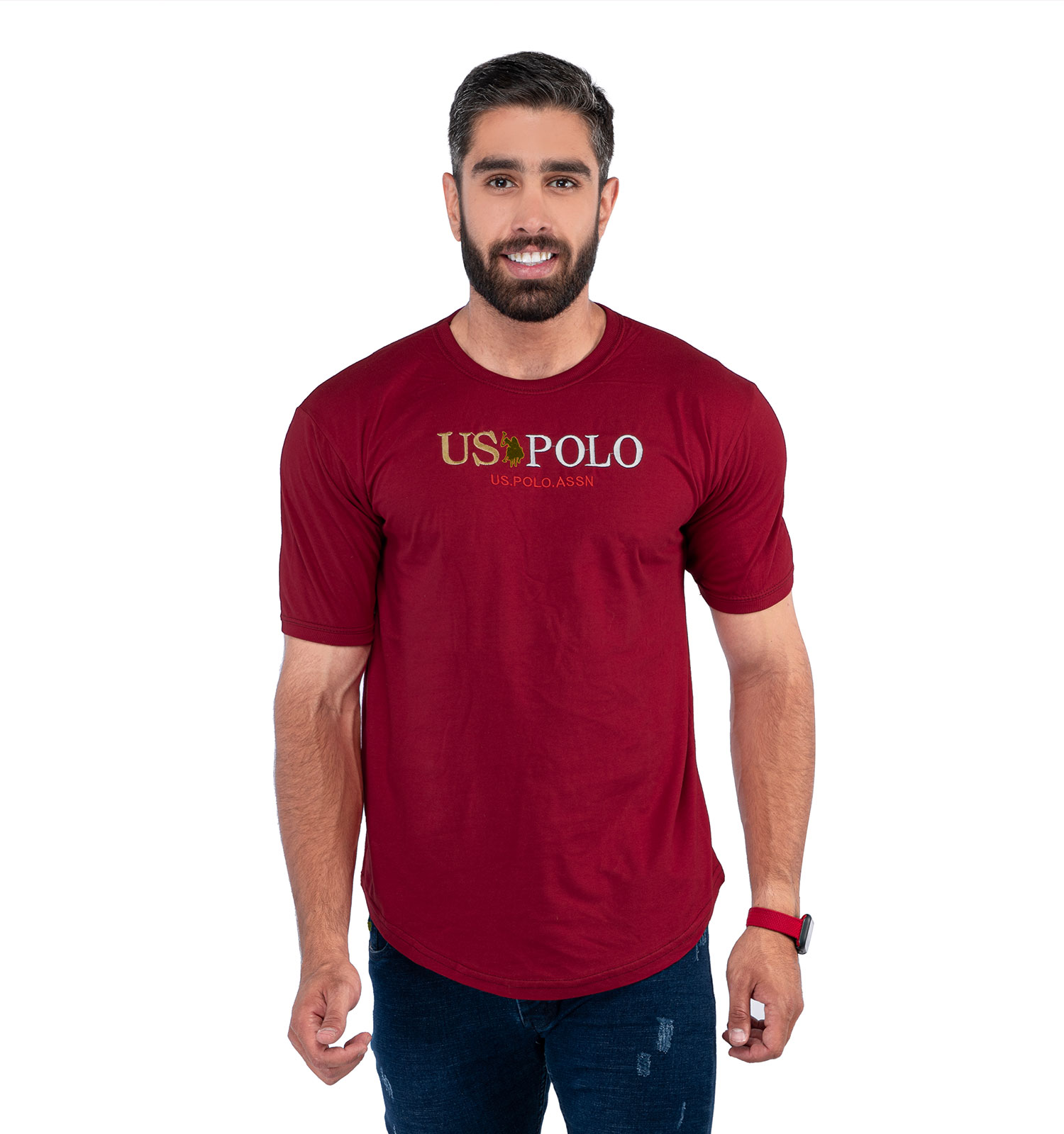 تیشرت مردانه یقه گرد Polo مدل 38374