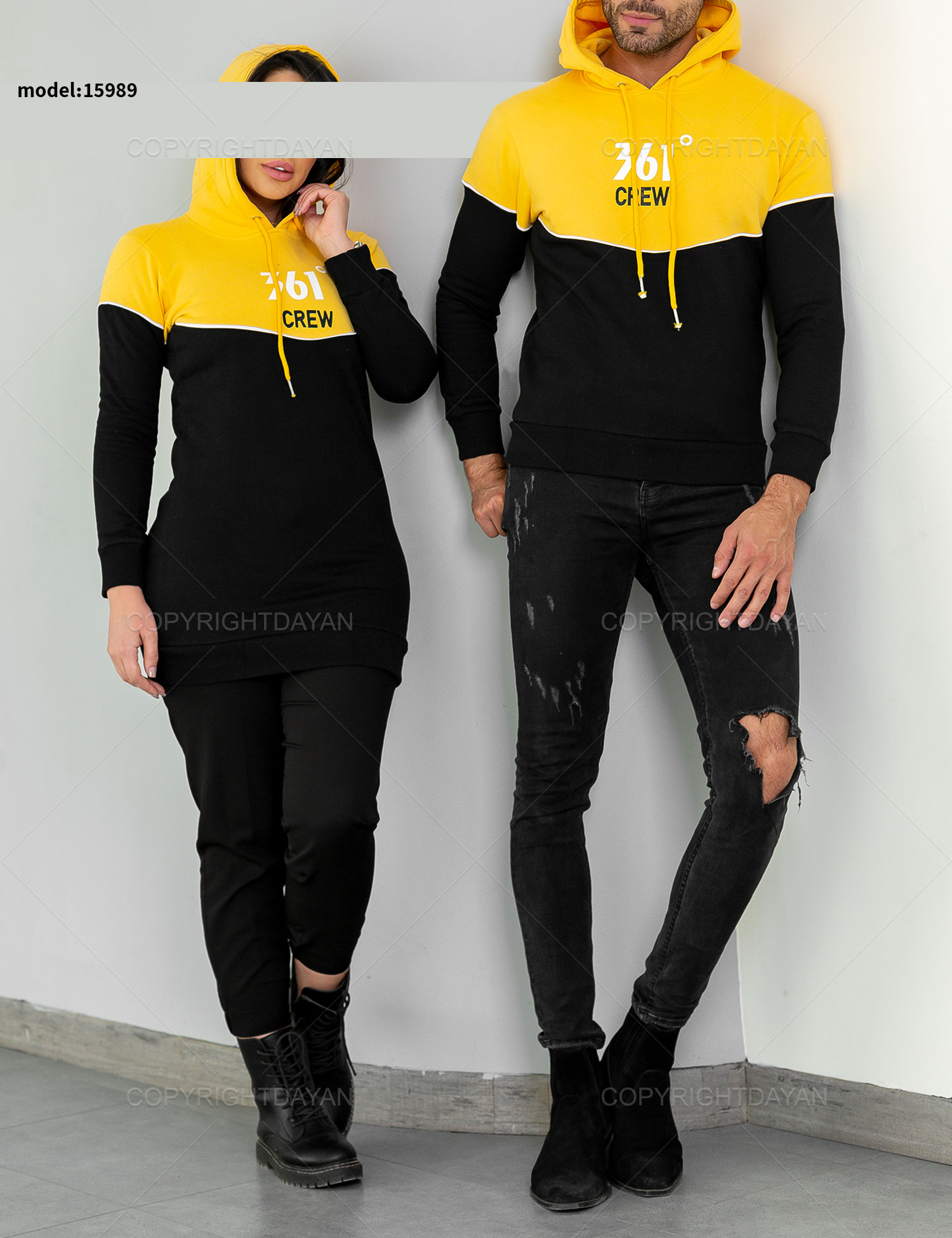 ست دونفره سویشرت 361 درجه مدل 15989