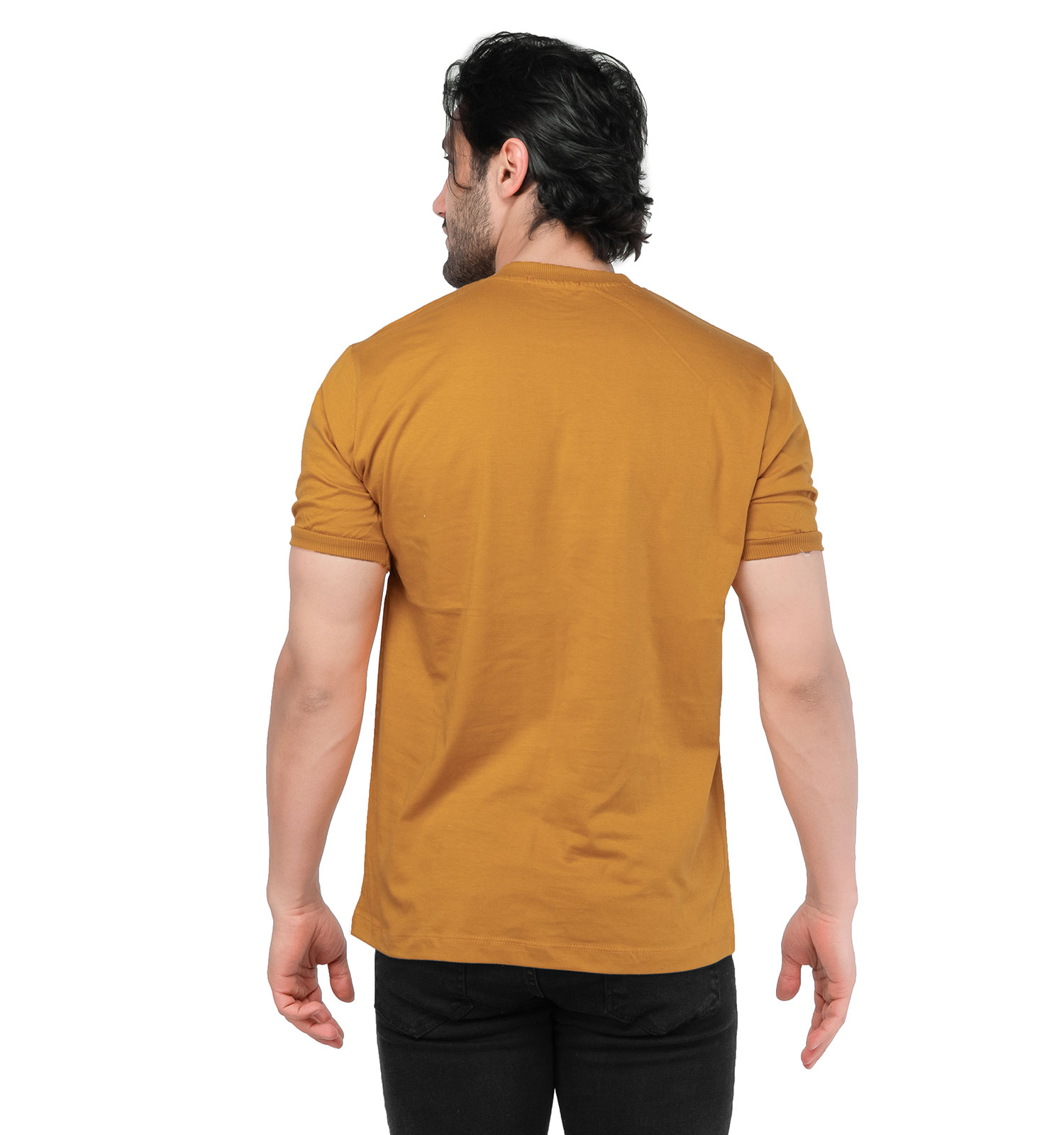 تیشرت Ferragamo یقه گرد مردانه پنبه ساده مدل 44718