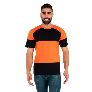 تیشرت یقه گرد مردانه مشکی ساده مدل 42738