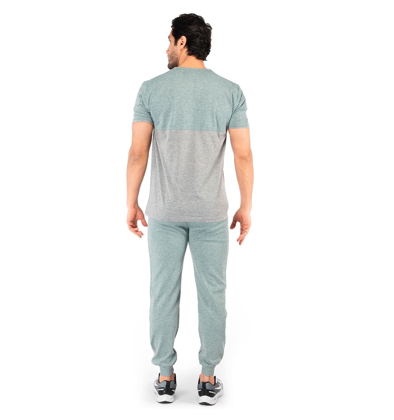 ست تیشرت شلوار مردانه آستین کوتاه ساده یقه گرد مدل 44062