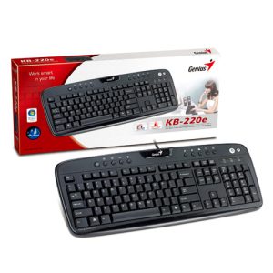 کیبورد مالتی‌مدیای جنیوس مدل KB – 220 e با USB