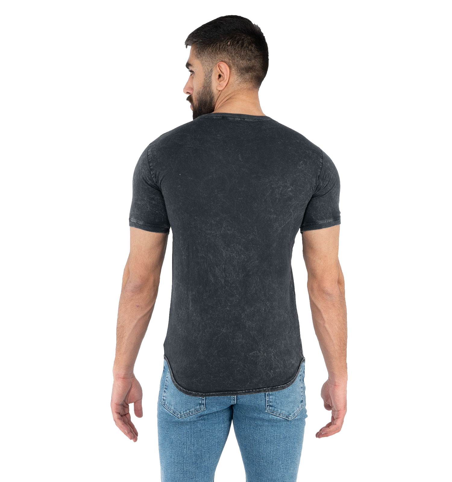 تیشرت Polo یقه گرد مردانه طرحدار مدل 43015