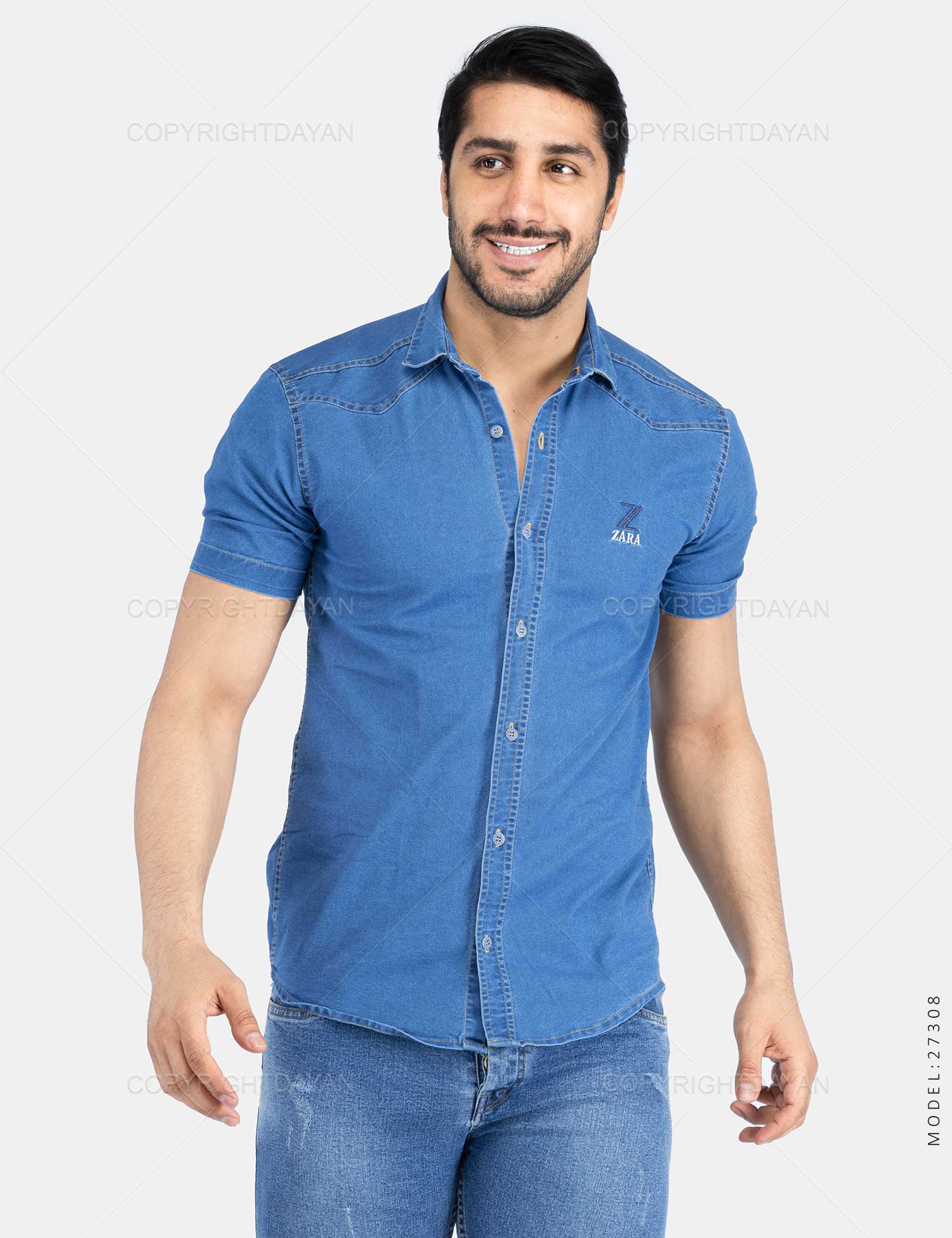 پیراهن مردانه Zara مدل 27308