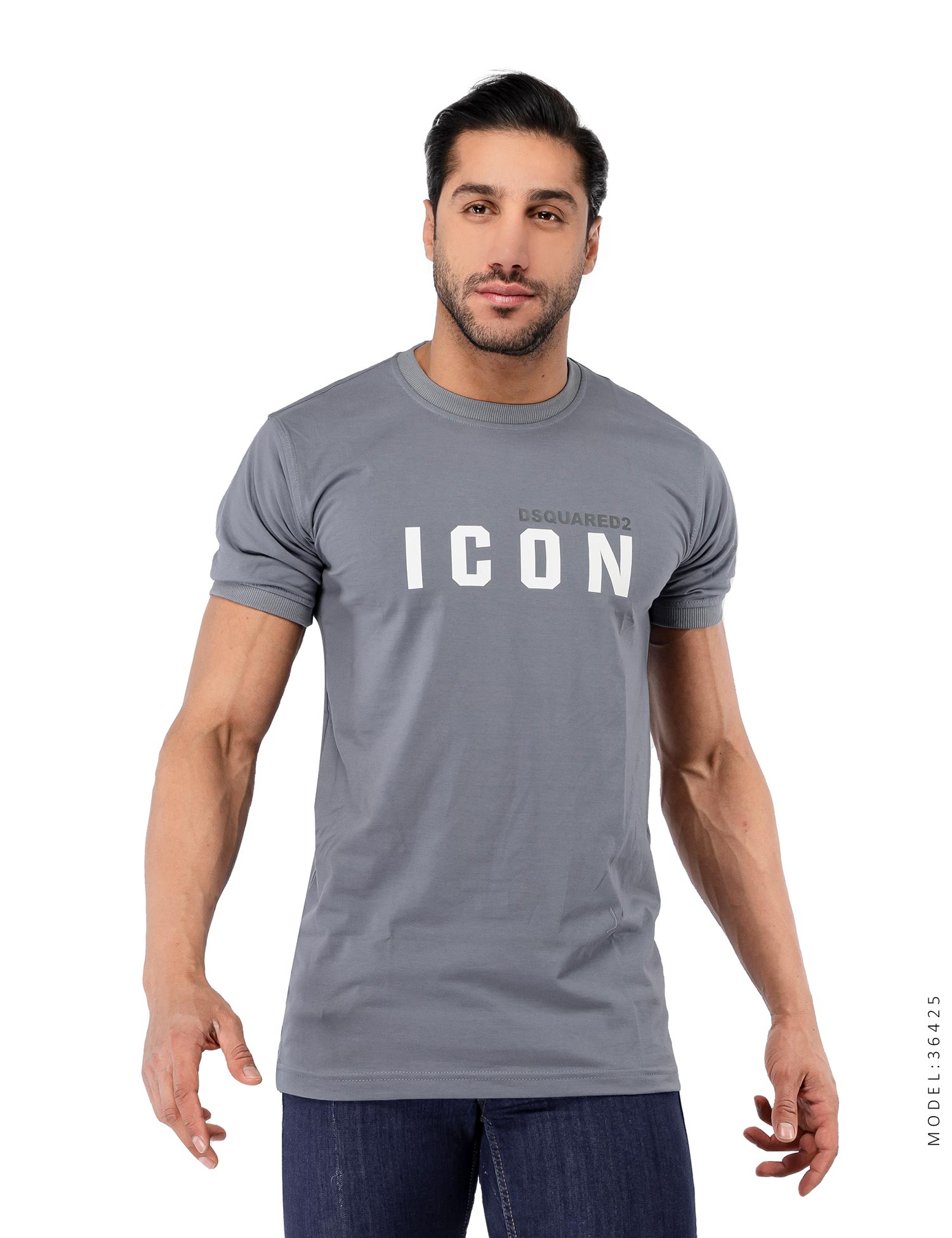 تیشرت یقه گرد مردانه Icon مدل 36425