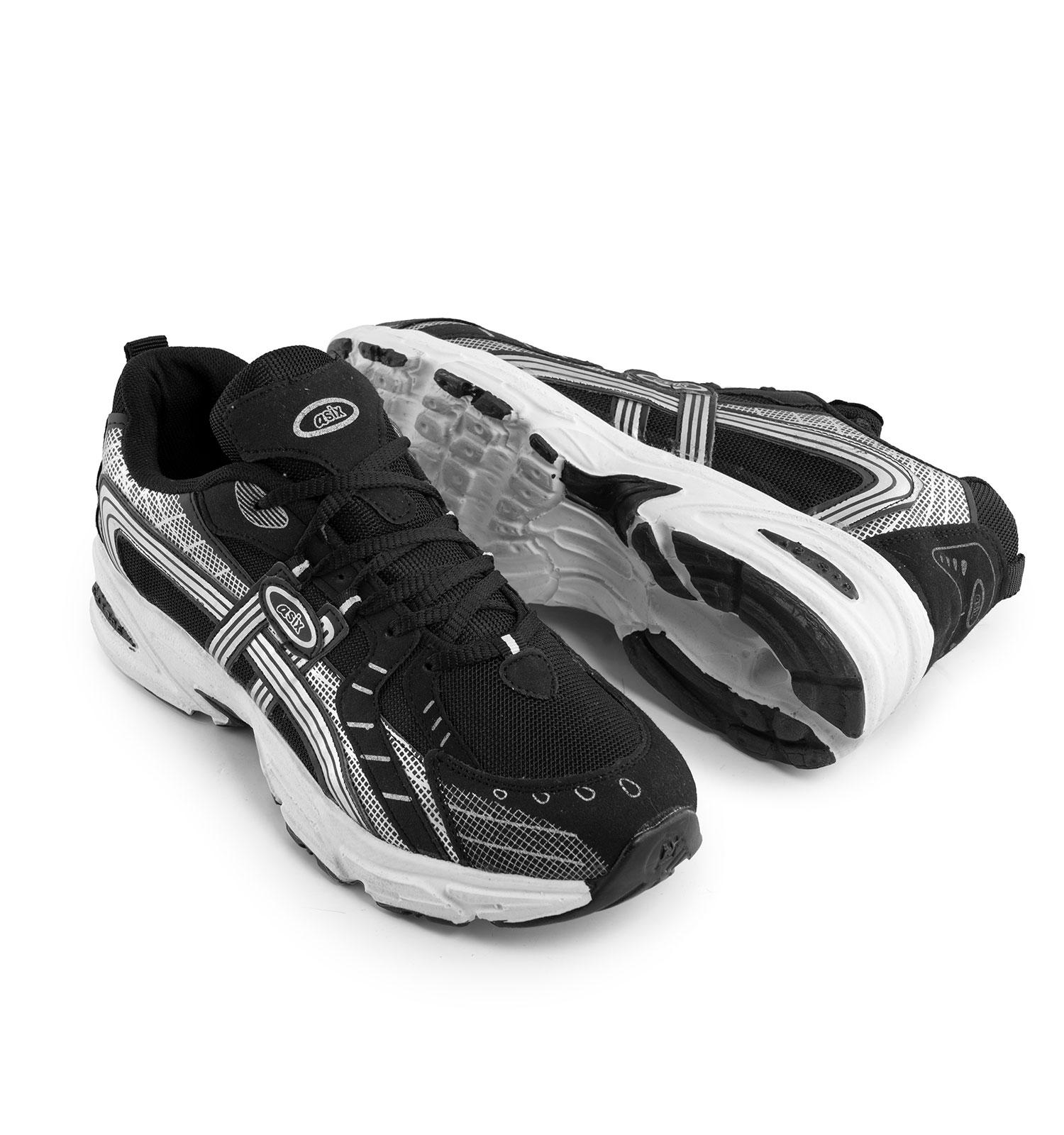کفش اسپرت Asics مردانه مشکی بندی مدل 42634