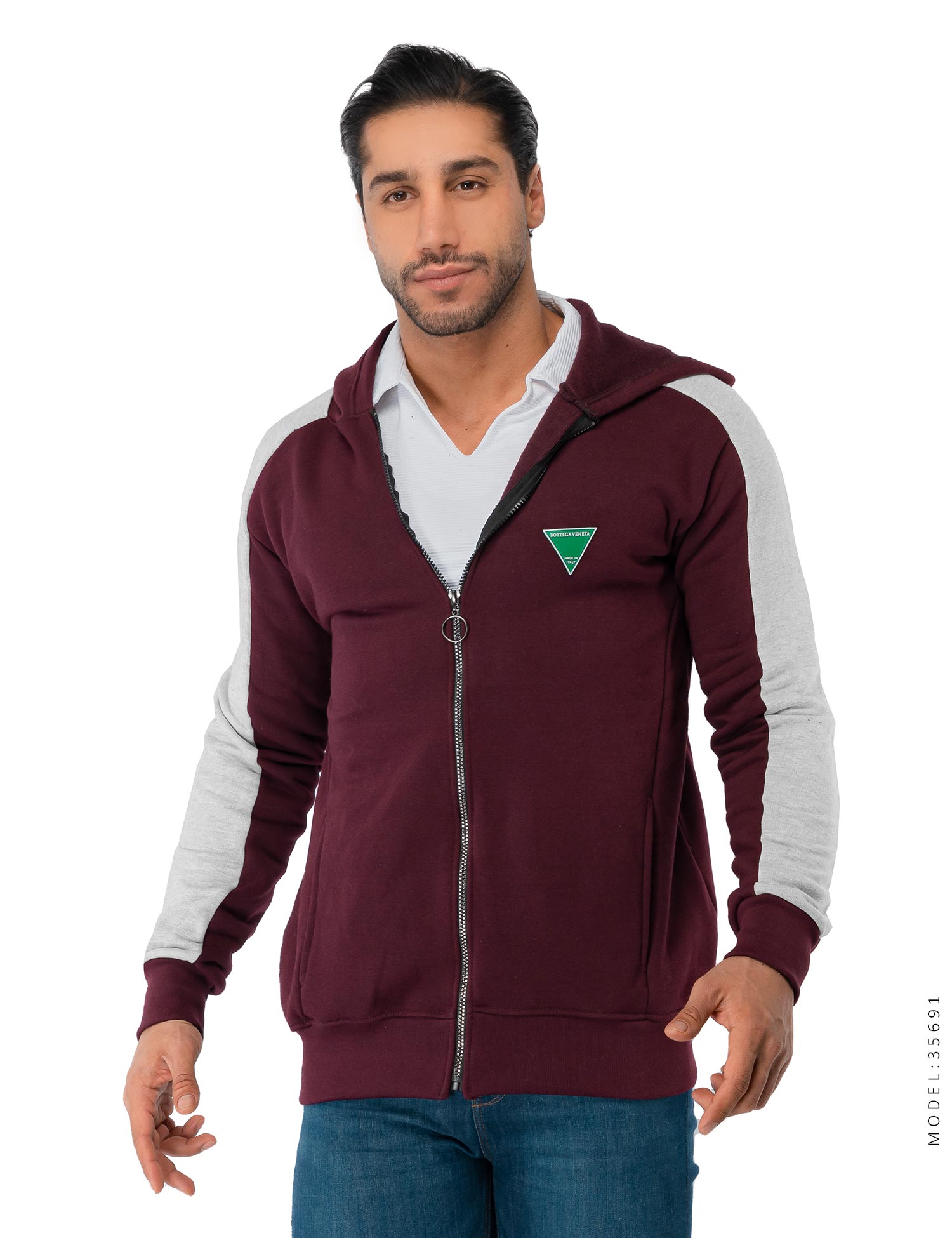 سویشرت کلاهدار اسپرت Bottega Veneta مدل 35691