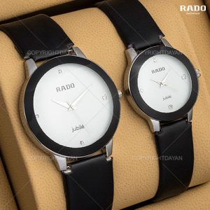 ست ساعت زنانه مردانه Rado مدل Flatnes