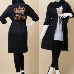 مانتو طرحدار Queen