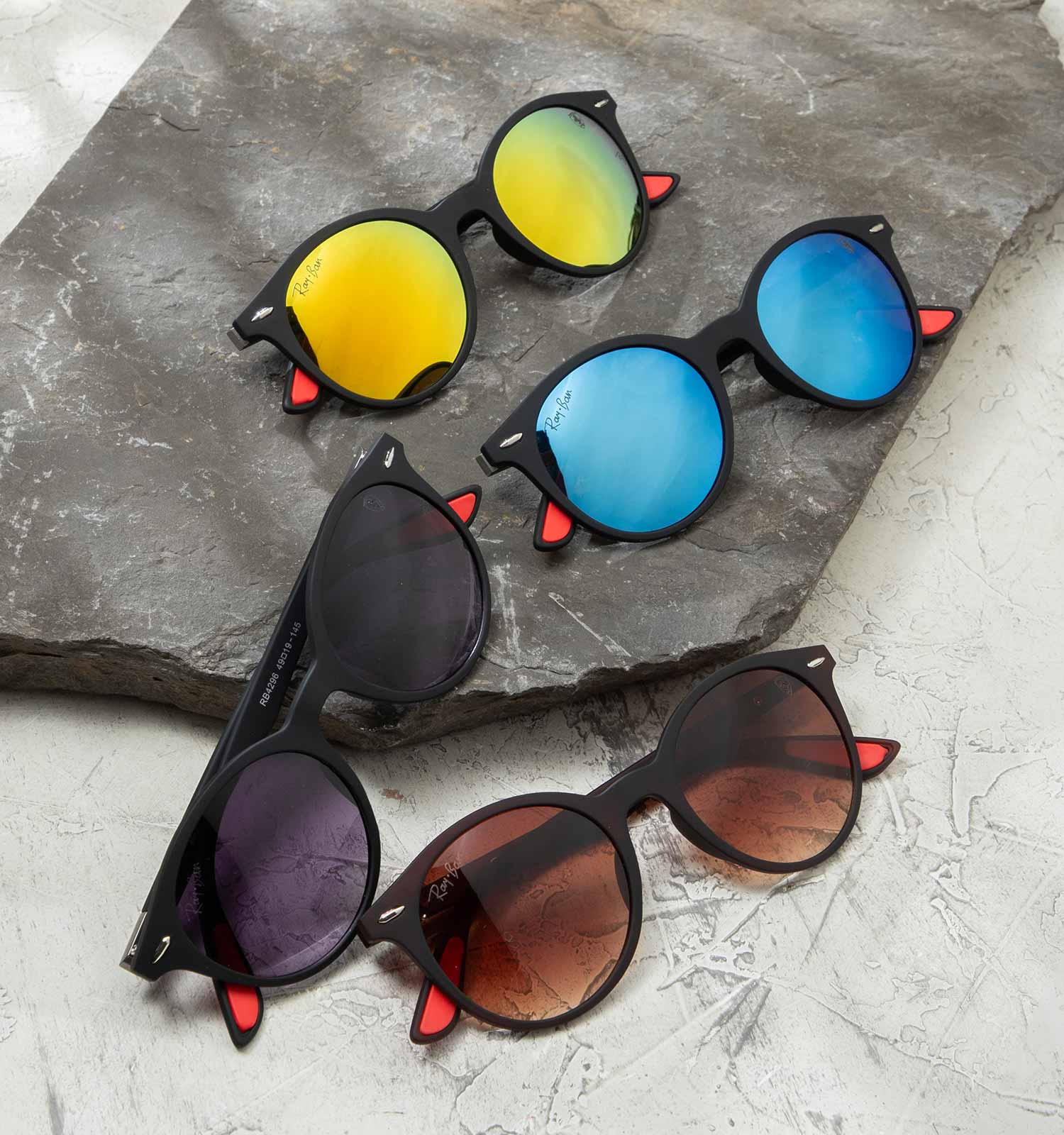 عینک افتابی گرد RayBan مدل 41969