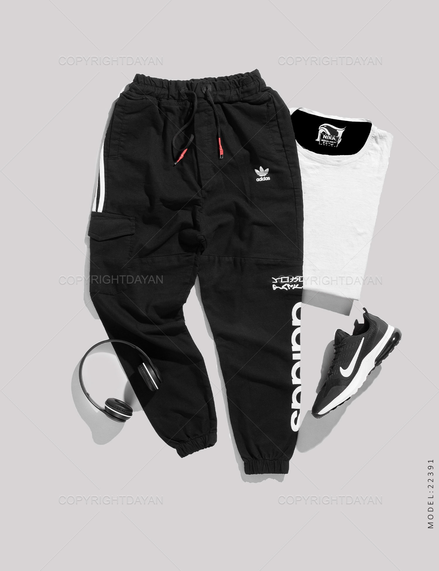شلوار اسلش مردانه Adidas مدل 22391