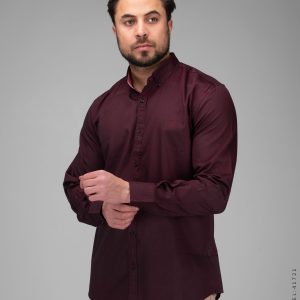 پیراهن اسپرت مردانه آستین بلند ساده مدل 41721