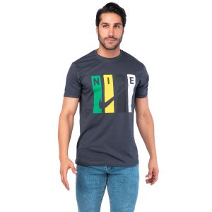 تیشرت Nike یقه گرد مردانه پنبه ساده مدل 44802