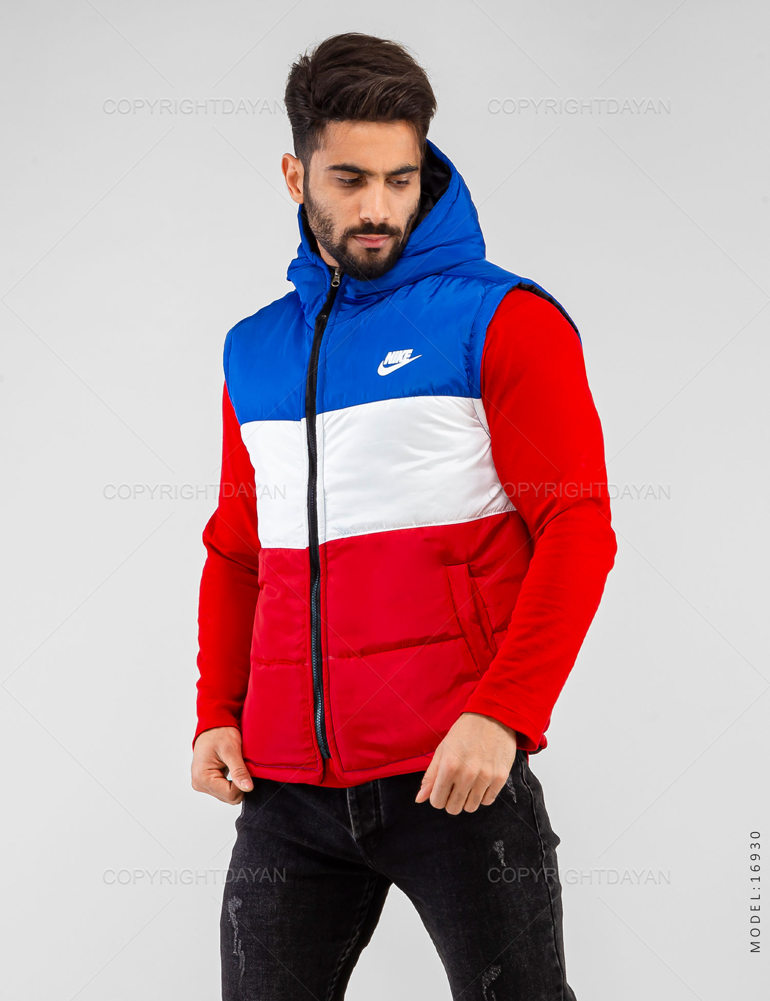 کاپشن آستین حلقه ای مردانه Nike مدل 16930
