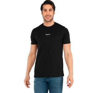تیشرت Esprit یقه گرد مردانه مشکی ساده مدل 42220