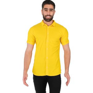 پیراهن اسپرت مردانه آستین کوتاه ساده مدل 42575