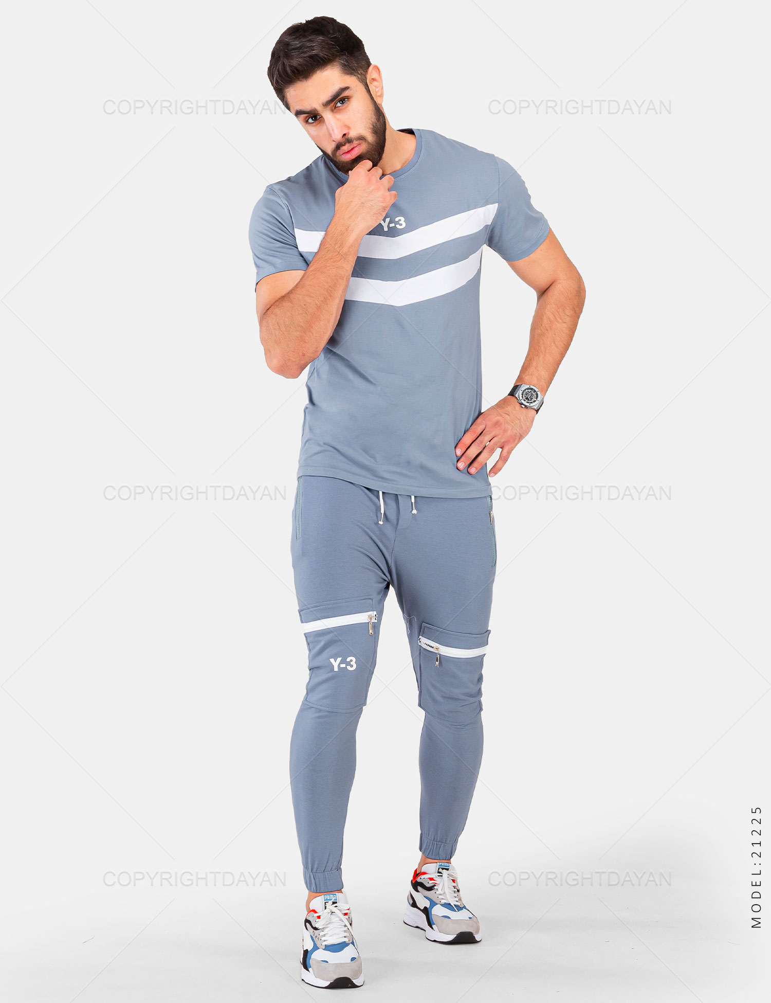 ست تیشرت شلوار مردانه Adidas مدل 21225