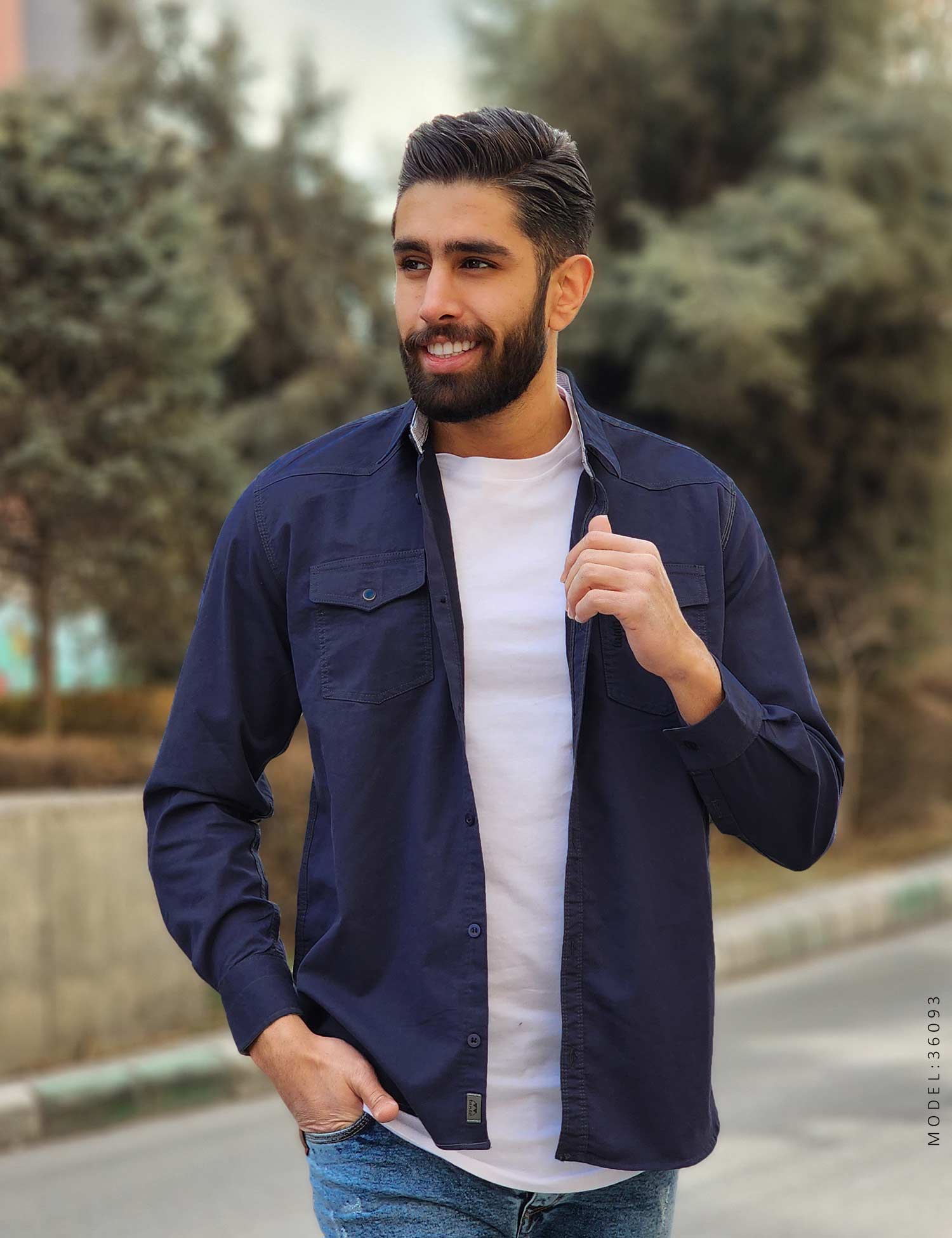 پیراهن مردانه کتان Maran مدل 36093