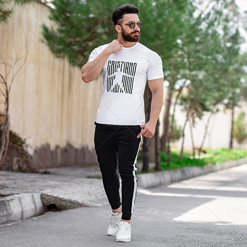 ست تیشرت شلوار مردانه Karen مدل M 8179