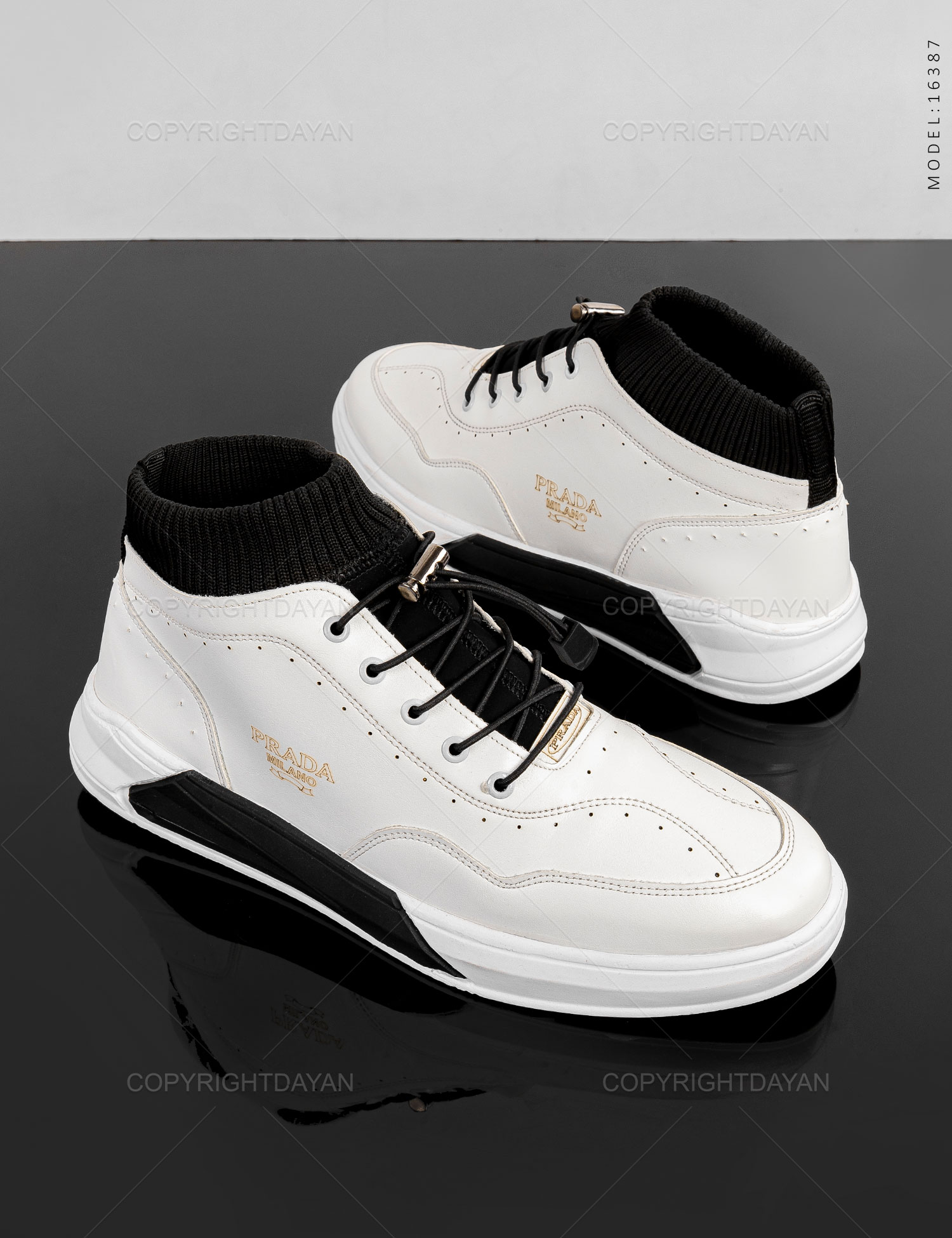 کفش ساقدار مردانه Prada مدل 16387