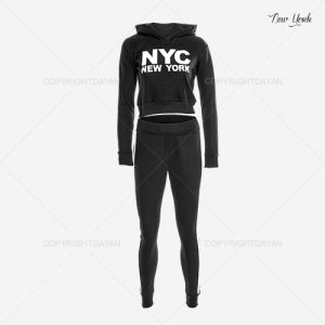 ست نیم تنه شلوار زنانه New York مدل B 8475