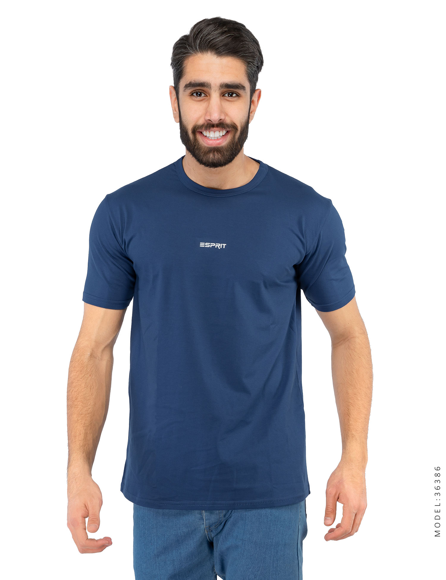 تیشرت یقه گرد مردانه Esprit مدل 36386