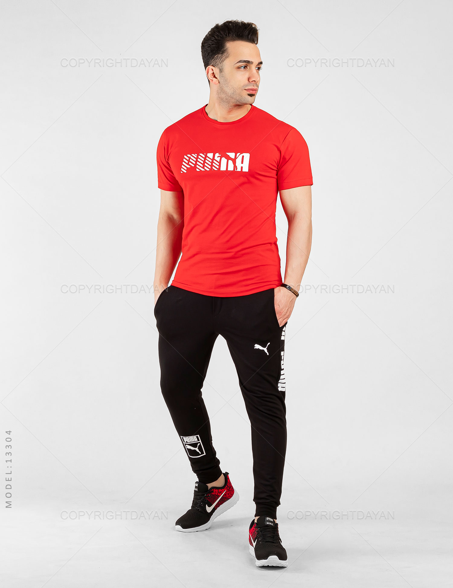 ست تیشرت شلوار مردانه Puma مدل 13304