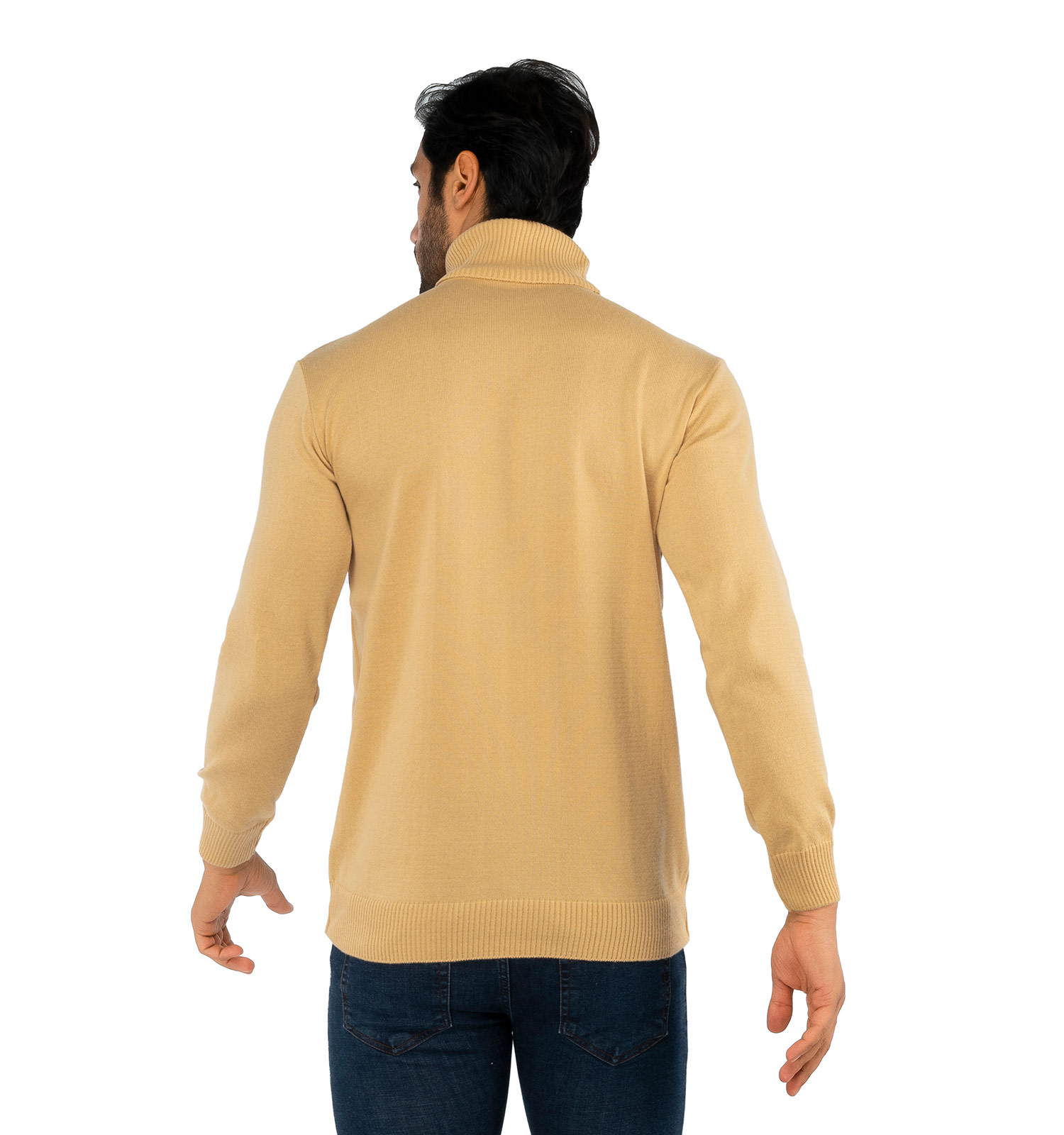 بافت مردانه ساده یقه اسکی Polo مدل 38677