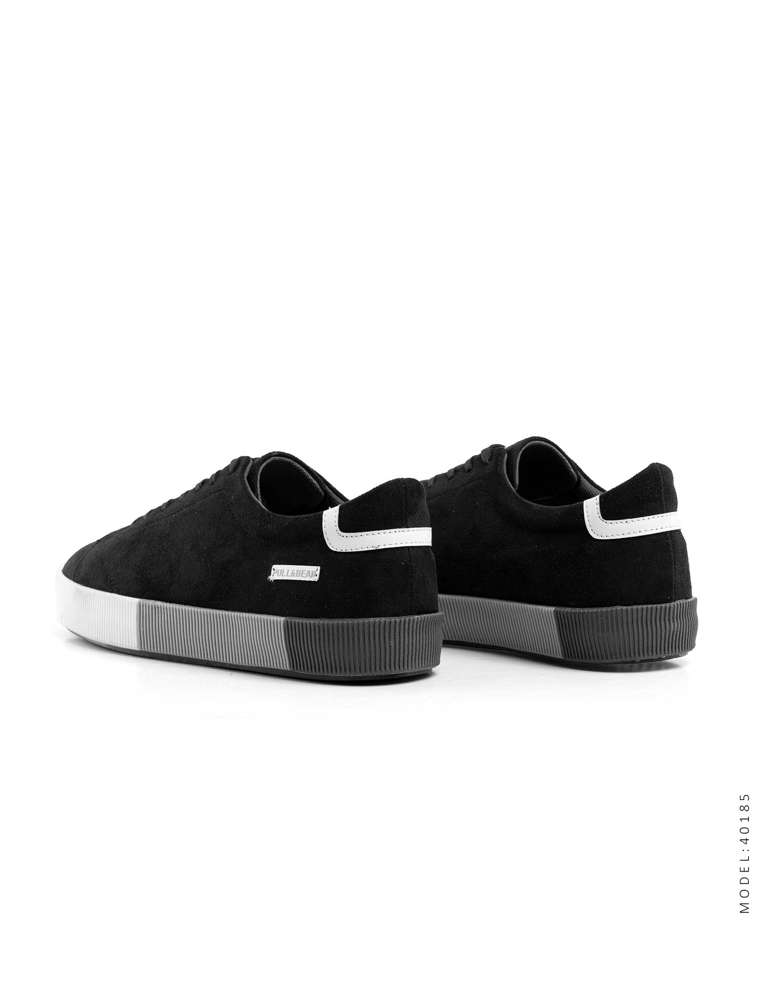 کفش روزمره Pull & Bear مردانه مشکی بندی مدل 40185