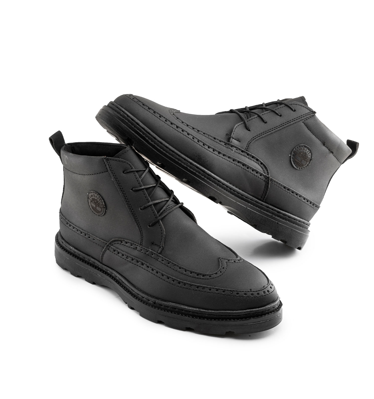 نیم بوت مردانه مشکی Timberland اسپرت بند دار مدل 45548