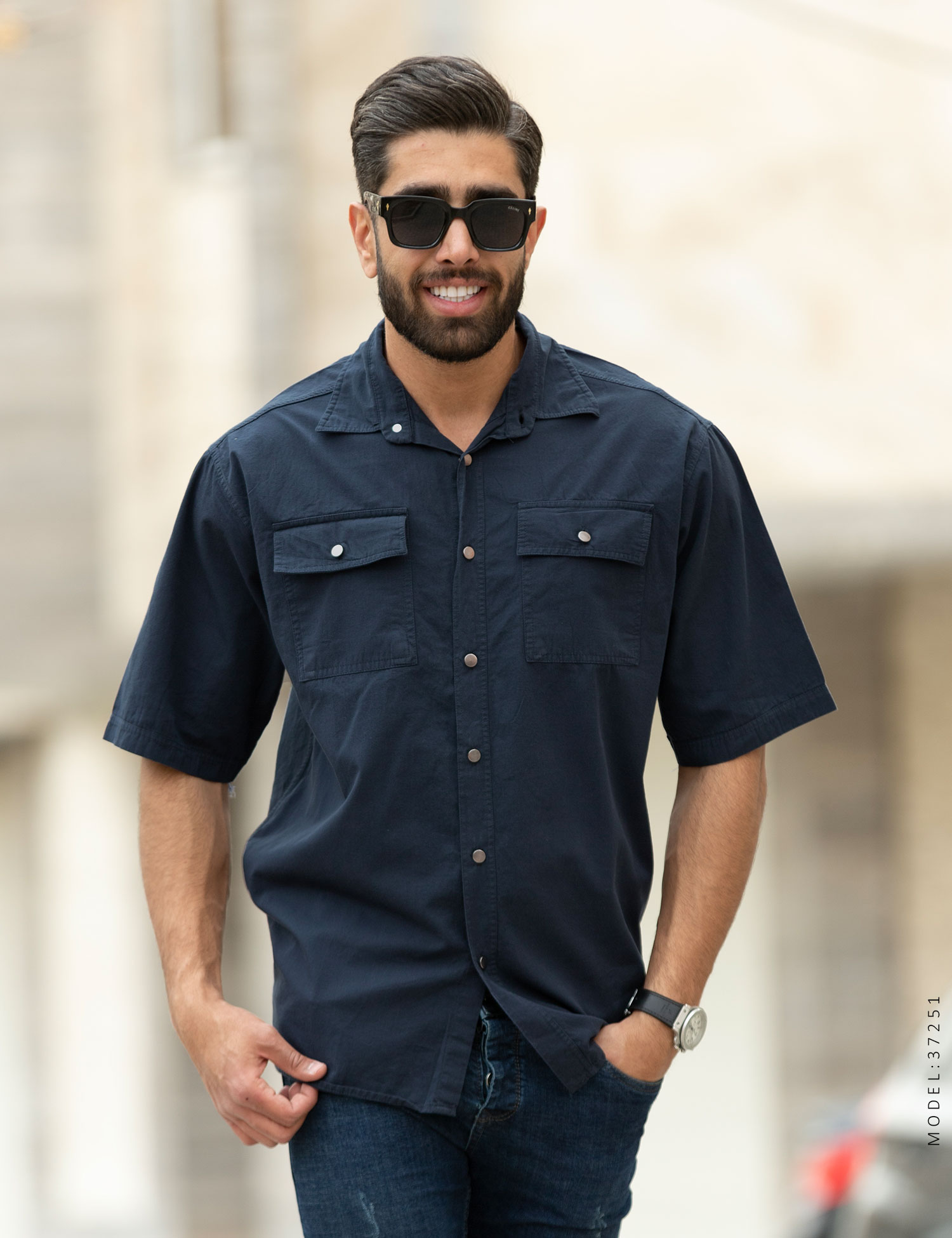 پیراهن مردانه کتان Maran مدل 37251