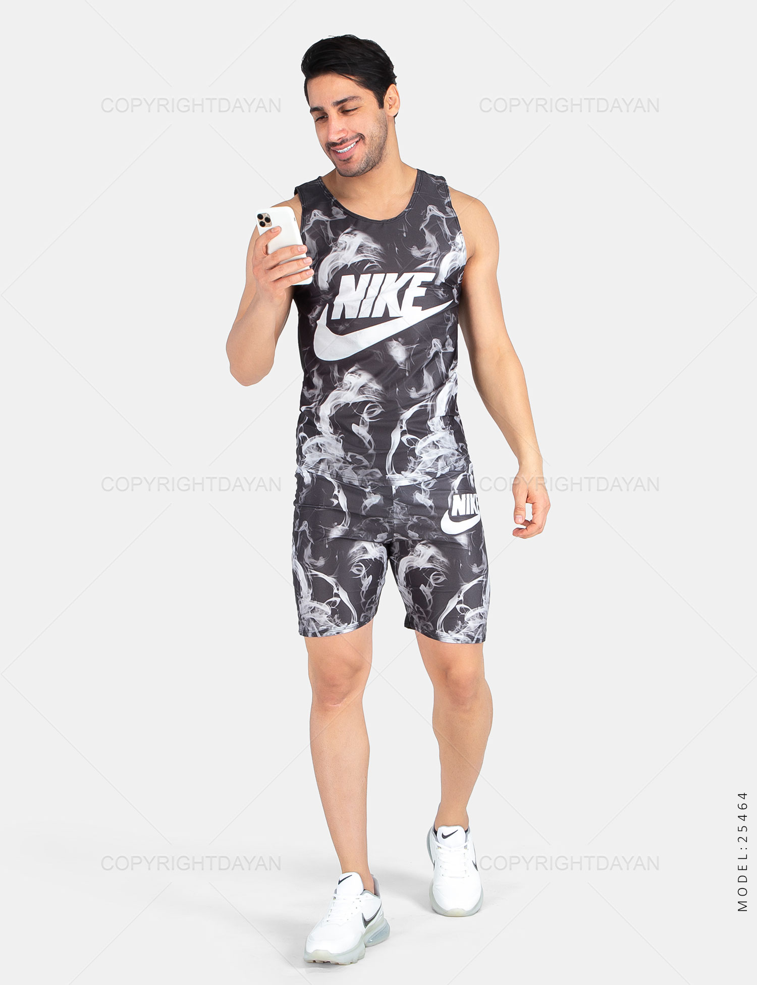 ست رکابی شلوارک مردانه Nike مدل 25464