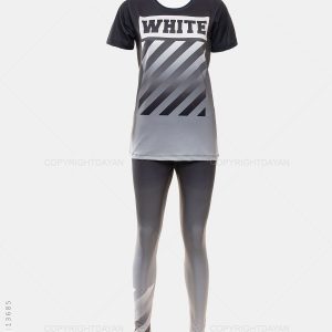 ست تیشرت شلوار زنانه Off – White مدل 13685