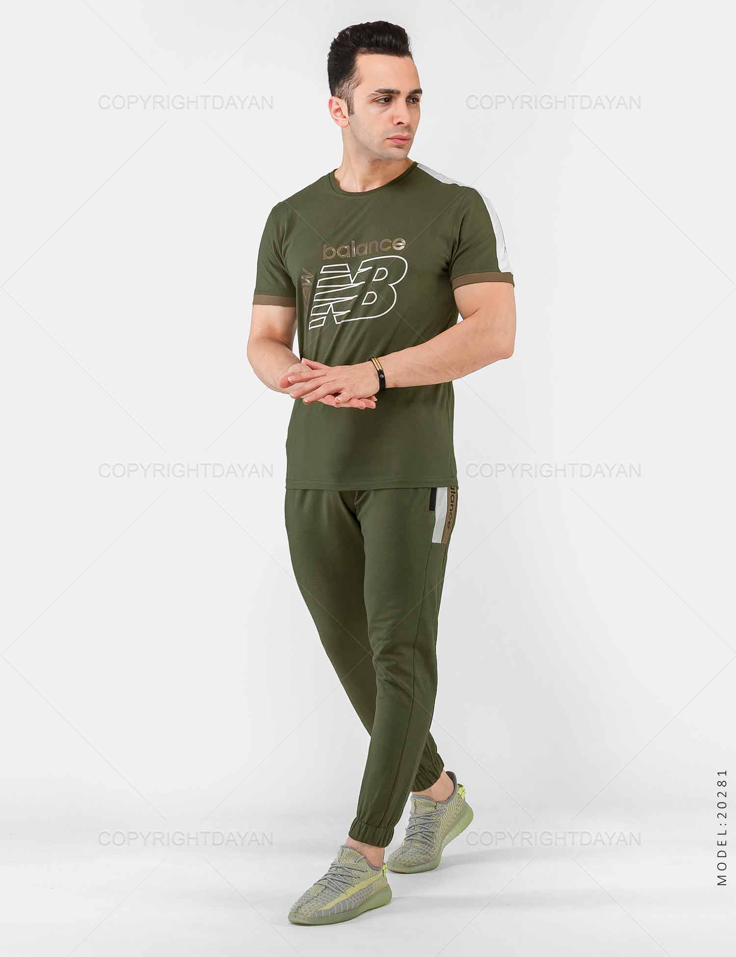ست تیشرت شلوار مردانه New Balance مدل 20281