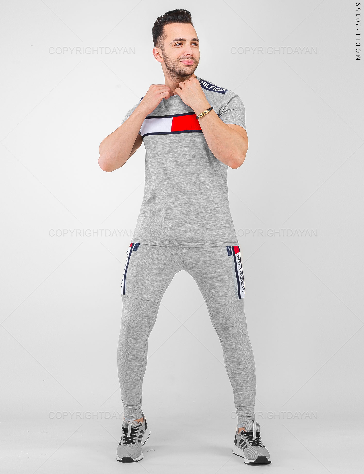 ست تیشرت شلوار مردانه Tommy مدل 20159