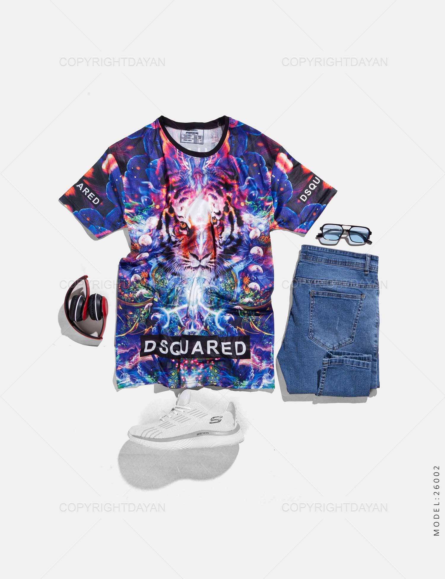 تیشرت مردانه Dsquared مدل 26002