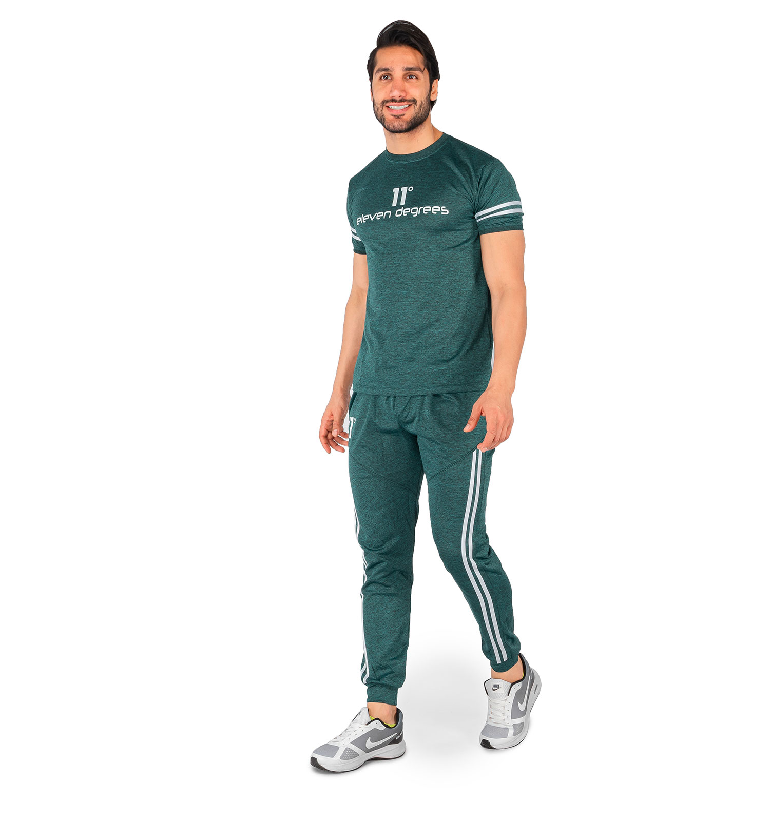 ست تیشرت شلوار مردانه آستین کوتاه ساده یقه گرد مدل 43966