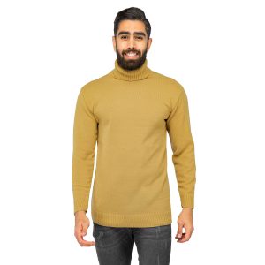 بافت مردانه یقه اسکی ساده Lima مدل 39991