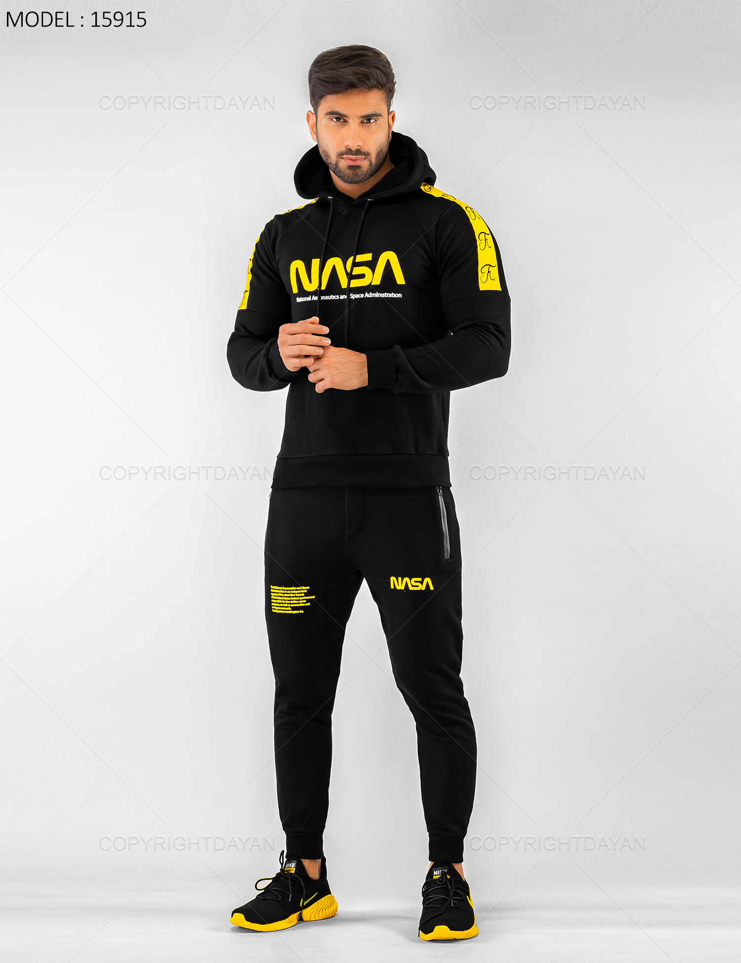 ست سویشرت شلوار مردانه Nasa مدل 15915