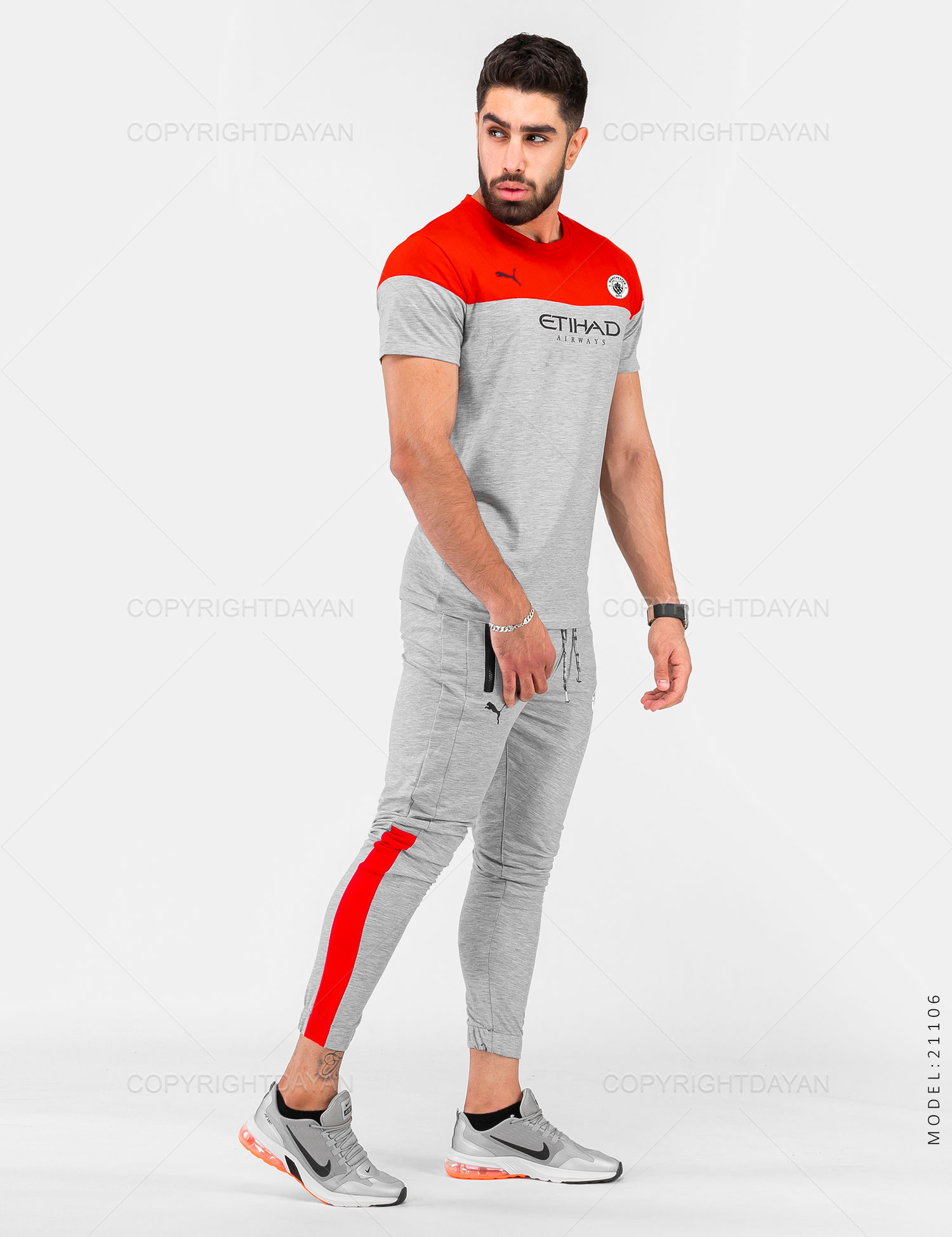 ست تیشرت شلوار مردانه Puma مدل 21106