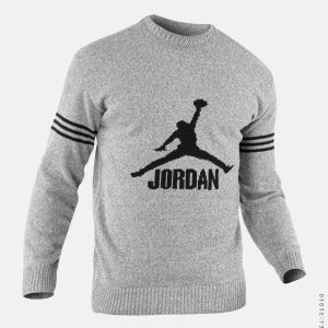 پلیور بافت مردانه یقه گرد Jordan مدل 31010